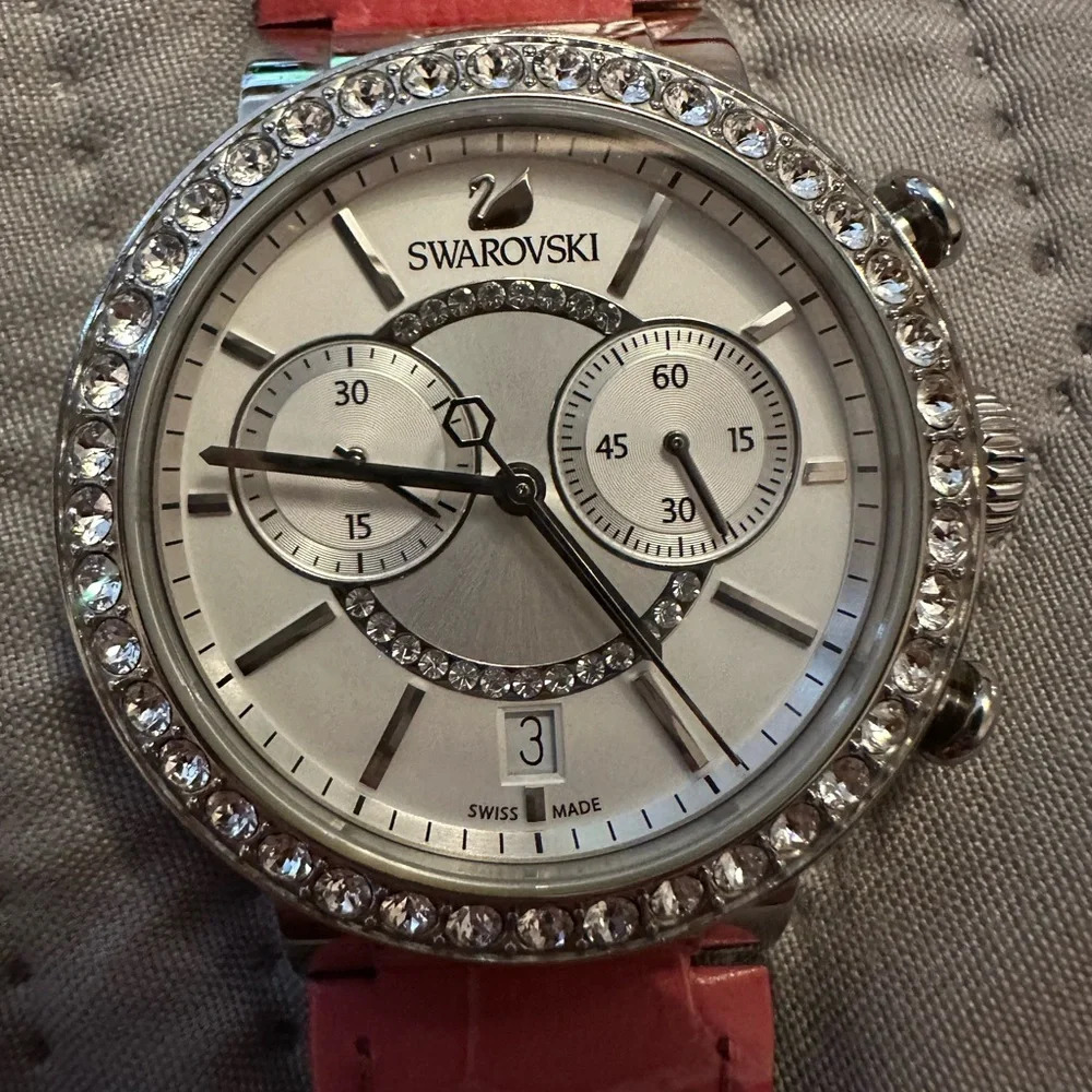 Swarovski women watches 30M with pink band​